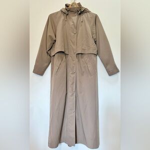 Vintage- L.L. Bean •Women's Small Tan Trench Coat•